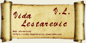 Vida Leštarević vizit kartica